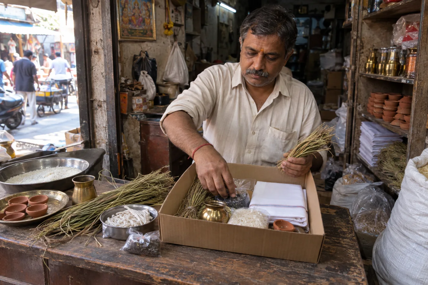 अंतिम संस्कार सामग्री